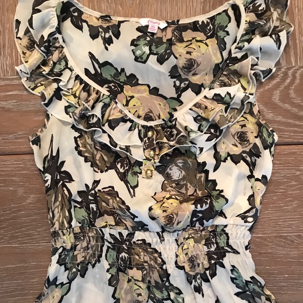 Floral blouse by Candies, xs